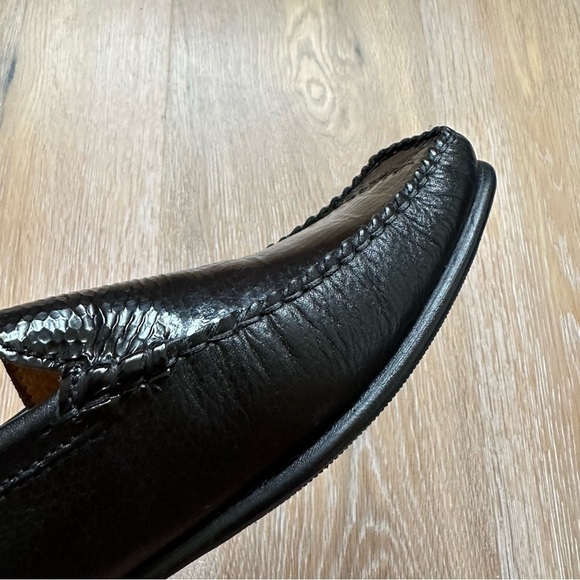 Super Varese Black Patent Leather Loafers Vero Cuoio Italiano Made In Italy - 41 - Picture 9 of 14